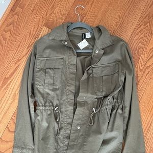 Army green combat jacket